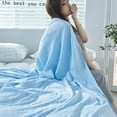 thumbnail image 4 of Pompotops Cooling Blankets, Ice Blankets For Hot Sleepers And Night Sweats, Ice Blanket For All-Season, Ultra-Cool Lightweight Blanket, Ice Blankets Absorbs Body Heat To Keep, 4 of 8