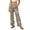 A-Khaki2280, variant on SONXAHE Zebra Print Wide Leg Pants For Women Button Fly Fit Street Vacation Casual Bottoms