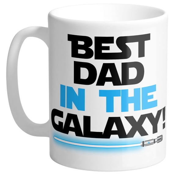 Best Dad in the Galaxy Fathers Day Coffee Mug 11oz White