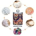 thumbnail image 6 of Yayeee 2 Pack Qtip Holder Bathroom Cotton Swab Canister with Lid Clear Dispenser Set, Colorful Abstract Eagle, 6 of 6