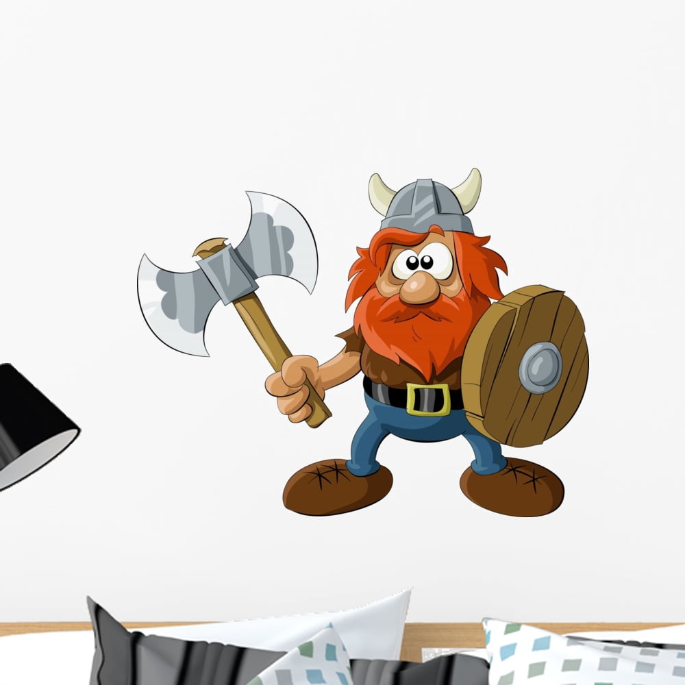 Viking Wall Decal Mural by Wallmonkeys Vinyl Peel and Stick Graphic for