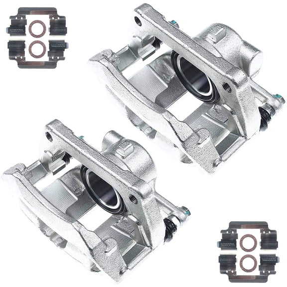 A-Premium Disc Brake Caliper Assembly with Bracket Compatible with Mini Cooper R52 R53 2005-2008 Front Left and Right 2-PC Set