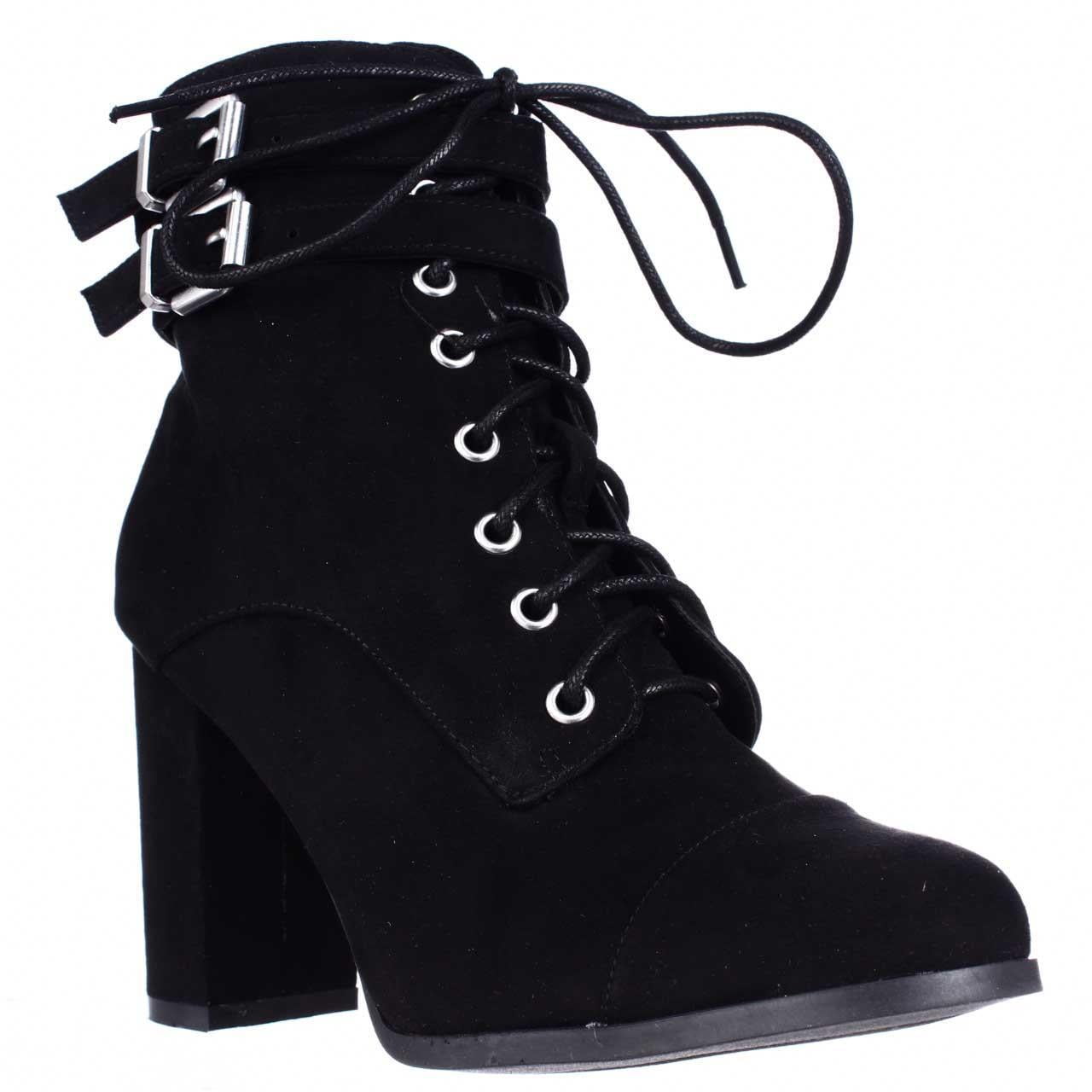 madden girl lace up ankle boots