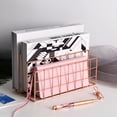 thumbnail image 3 of 3 Layers Iron Book Magazine Document Storage Shelf Stand Dormitory Office Supply, 3 of 7