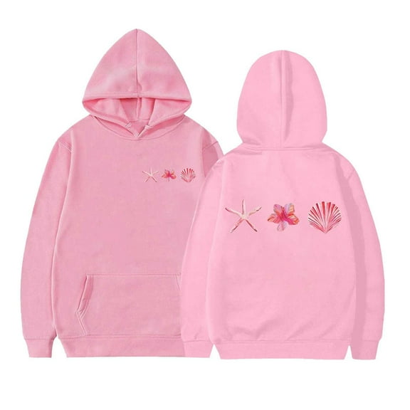 Little Girl'S Hoodie Long Sleeve Soft Sweatshirt Graphic Hoody Kids Cute Pullovers Top Girls Clothing Pink Size 7-8T