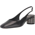 thumbnail image 3 of Sam Edelman Women's Terra Slingback Pumps Black Leather Gem 7.5M, 3 of 5