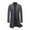 Gray, variant on Herrnalise Men's Autumn And Winter Business Medium Long Woolen Coat Fashion Lapel Warm Fashion Coat Black