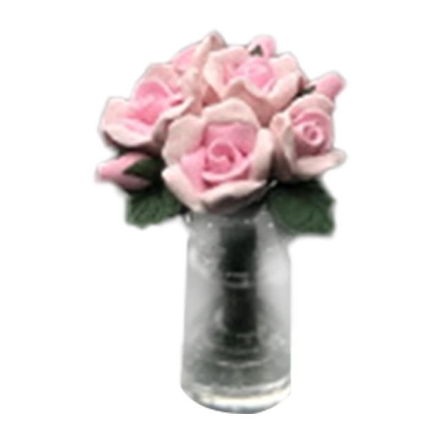 Adorno para salpicadero de coche Zulema decoración interior mini planta en maceta Rosa