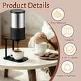 thumbnail image 3 of Sekonow 2 Pack Portable Coffee Maker Stand, Foldable Aluminum Pour Over Coffee Dripper Holder for Espresso Machines, Compact for Camping & Home Use, Black, 3 of 7