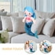 thumbnail image 5 of BRIGHTFUFU Juguete De Sirena De Peluche para Niñas Pequeñas Lindo Animal De Peluche Ideal para La Hora De La Siesta Dormir Viajar Hora De Jugar Regalo De Cumpleaños 30 Cm Azul, 5 of 7