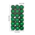 thumbnail image 5 of Neoargh 36 Pack 1.18‑Inch Hanging Christmas Baubles Set, Plastic Ornaments for Xmas Tree Decor, Army Green, 5 of 6