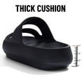 thumbnail image 4 of Litfun Cloud Slide Sandals for Women Soft Recovery Shower Shoes Orthopedic Slides with Arch Support, Black, 4 of 7