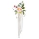 thumbnail image 5 of Silla de boda rústica con flores, decoración para pasillo de boda, banco creativo al aire libre con flores champán, 5 of 9
