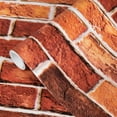 thumbnail image 4 of (3 pack) UMIGGEE 17.7"x118.1" Red Brick Wallpaper Industry Style Brick Wallpaper Self Adhesive Removable Decorative Contact Paper for House Decoration Peel and Stick Wallpaper PVC DIY, 4 of 10