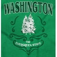 thumbnail image 2 of Cute Washington the Evergreen State Women's Graphic T Shirt Tees Brisco Brands X, 2 of 6