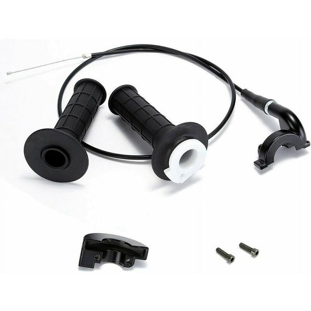 Empuñadura ATV de 7/8" para motos de 110 a 250 cc, juego de empuñadura de acelerador y cable, kit universal de empuñadura de acelerador para motocicleta