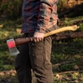 thumbnail image 6 of Swiss Tech 28-inch Drop Forged Steel Axe with Hickory Handle, Gewahlt, 6 of 17