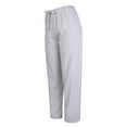 thumbnail image 2 of Sofra Women's Cotton Jersey Pajama Lounge Yoga Pants Heather Grey, 2 of 3