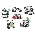 thumbnail image 3 of Emoshayoga Parche De Bordado De Panda - Parche De Bordado De Panda Al Azar De 6 Piezas, Parche para Planchar De Panda para Zapatos De Bolsa De Artesanía DIY, 3 of 5
