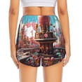 thumbnail image 2 of Lsque fairy-tale-world-with-delicious-candy Printed Women's Running Shorts with Liner Pockets,Elastic Quick Dry Workout Athletic Gym Yoga Shorts,Womens High Waist Shorts-XX-Large, 2 of 9