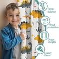 thumbnail image 3 of Blackout Kids Curtains,Dinosaur with Bones Pattern Childrens Insulated Curtains Set Of 2,Bedroom Essentials,Toddler Room Decor 42"x84", 3 of 5