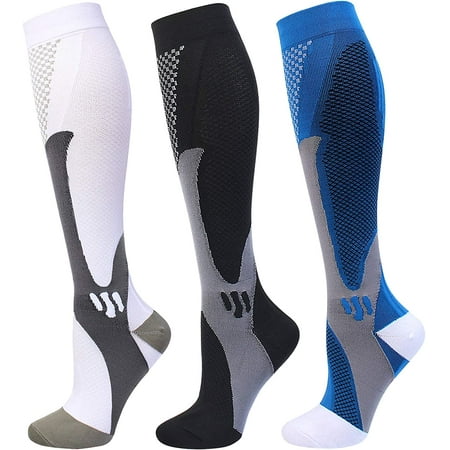 Compression Socks 20-30 mmHg for Men Women Medical Nurses Athletic ...