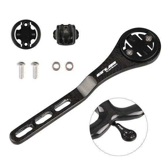 Road Bike Computer Holder Lightweight Carbon Fiber Bicycle Speedometer Mount Holder for Garmin/Bryton/Cateye