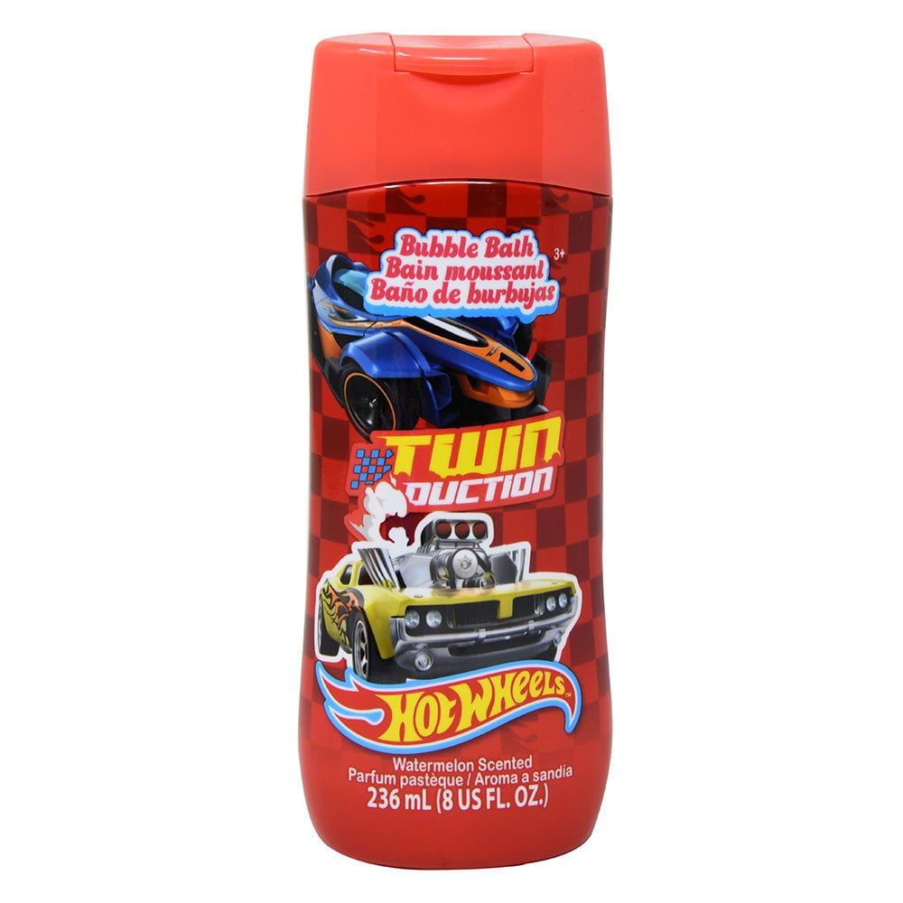 Hot Wheels Shampoo 8 oz Bottle, Bubble Bath & Body Wash Set ,Non Toxic Paraben