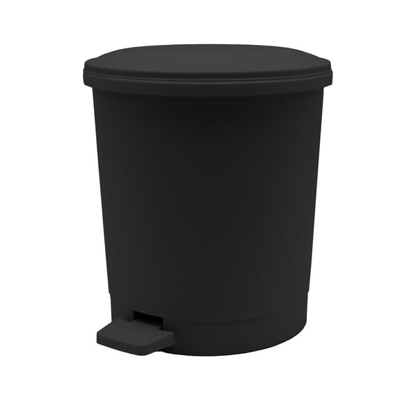 Mainstays Black Plastic Indoor Waste Can