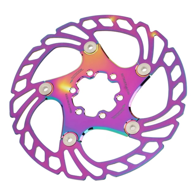 6 Nail Bike Floating Rotor,Bike High Hardness Floating Rotor Colorful 6 Nails Mountain Bike Disc Brake Rotor