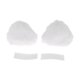 thumbnail image 1 of Accesorios para Casco de Motocicleta Decoración Orejas de Gato para Cascos de Motocicleta Bicicleta Esquí Blanco Leche de Coco Terciopelo Adhesivo 2 Juegos, 1 of 6