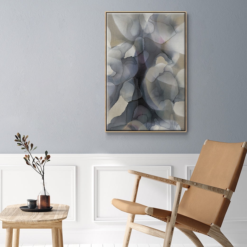 Heavy Weather Framed Premium Gallery Wrapped Canvas - Ready to Hang - 17 x 25 - Natural Wood Floating Frame