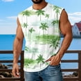 thumbnail image 4 of Yopmin Mens Beach Tank Tops Palm Tree Beach Sleeveless T Shirts Summer Tank Tops for Streetwear Vacation, 4 of 7
