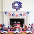 thumbnail image 6 of Wzzjkit Patriotic Wire Star Garland, Red Blue Silver Star Tinsel Garlands, Fourth of July Party Decor, Independence Day Birthday Party Festive Ornament, 6 of 6