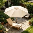 thumbnail image 6 of 9ft Patio Umbrella Replacement Canopy, 8 Ribs Waterproof UV Protection Cover, Outdoor Sun Shade for Backyard Garden Pool, Polyester Canopy Only, 6 of 6