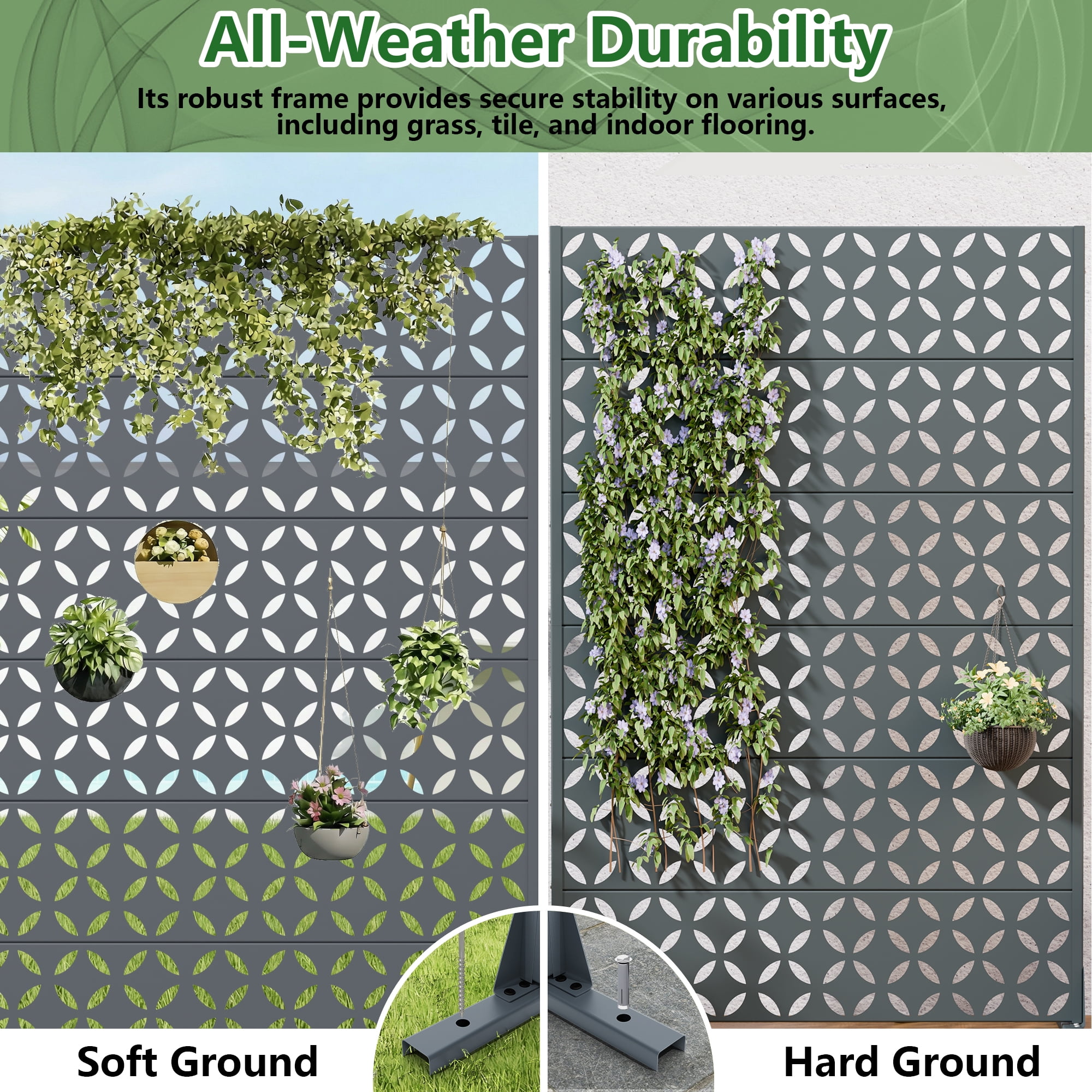 Privacy Metal Screen Fence Panel