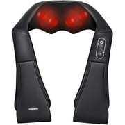 Angle View: Shiatsu Back and Neck Massager with Heating Function and 8 Deep-Kneading Massage for Neck, Back, Shoulder, Foot and Legs, Use in Car Office Home