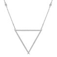 thumbnail image 1 of Majesty Diamonds MD190328 0.2 CTW Round Diamond Triangular Necklace in 14K White Gold, 1 of 1