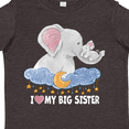 thumbnail image 4 of Inktastic I Love My Big Sister Cute Elephants with Moon and Stars Boys or Girls Toddler T-Shirt, 4 of 5
