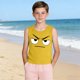 thumbnail image 5 of Camisolas de cuello redondo para niños pequeños y niños a la moda, lindas camisetas con estampado degradado, parte inferior suave sin mangas, camisetas para niñas, 5 of 6