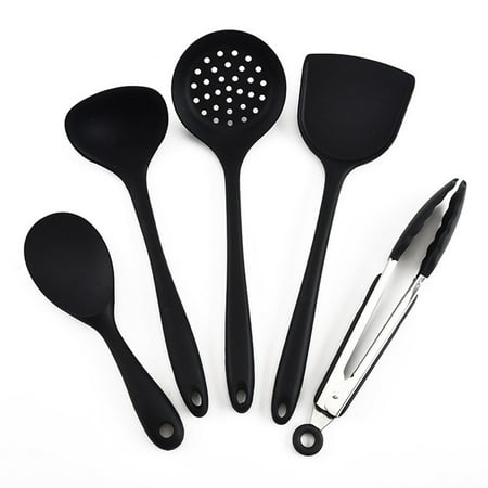 

5pcs Silica Gel Kitchenware Non-stick Pan Kitchen Tools Set Cooking Utensils Set For Kitchen
