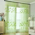 thumbnail image 2 of 39‘’X78.7‘’ Window Screen Decoration Cluster Flower Tulle Curtain Tulle Tracery Voile Drape Drapery Polyester Fabric, Curtain, 2 of 7