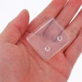 thumbnail image 4 of AURARMLET 4Pcs Transparent Plastic Shower Curtain Clips Easy Install No Drilling Splash Blockers, 4 of 7