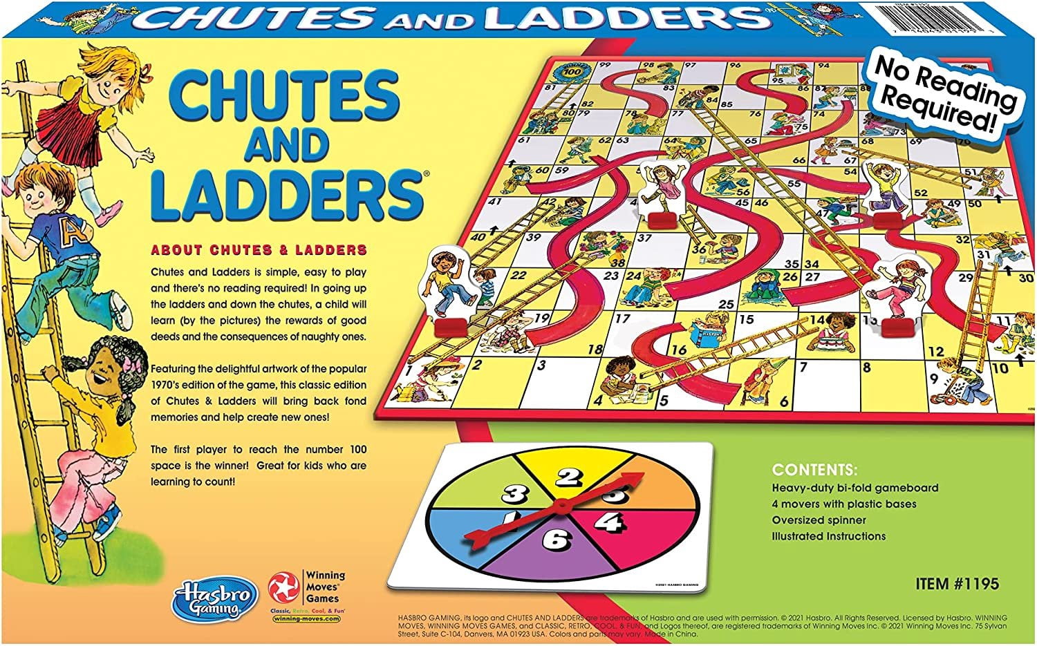 HASBRO GAMING:Chutes and Ladders Board Game