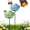 Blue+Green, variant on Bee Watering Station for Garden, 2 Pack Ceramic Bee Water Feeder, Flower Shaped Bees Watering Station Bird Bath Water Feeder, Butterfly Drinking Cup Bees Bath Bowl Gardens Stakes, for Yard Outdoor