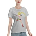 thumbnail image 2 of T-Shirt Basique à Manches Courtes pour Femmes Sailor Moon Lièvre Lunaire, 2 of 6