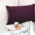 thumbnail image 4 of Rateoe Dark Purple Glitter Pattern Pillow Covers with Invisible Zipper(Pillows are not Included) Standard Pillowcases-14"x20", 4 of 6