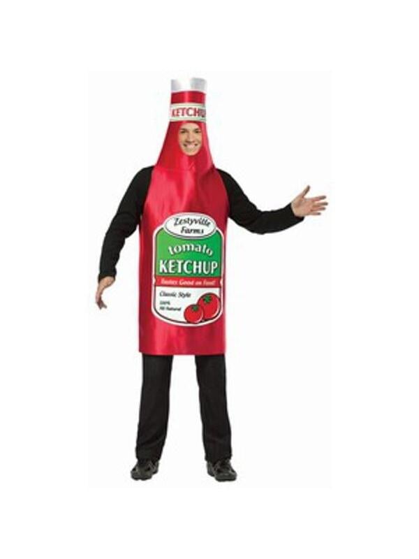 Zestyville Ketchup Men S Adult Halloween Costume One Size 40 46