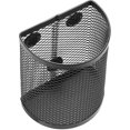 thumbnail image 3 of Portalápices magnético YONGSHENG cesta para bolígrafos de malla de acero inoxidable con 2 compartimentos organizador de almacenamiento de utensilios de escritura de Metal, 3 of 5