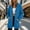 Blue, variant on Women's Long Sleeve Sweater Baeitkot Women's Solid Color Jacket Thickening and Fleece and Winter Casual Zipper Long Sleeve Pocket Hooded Long Sweater Pink M